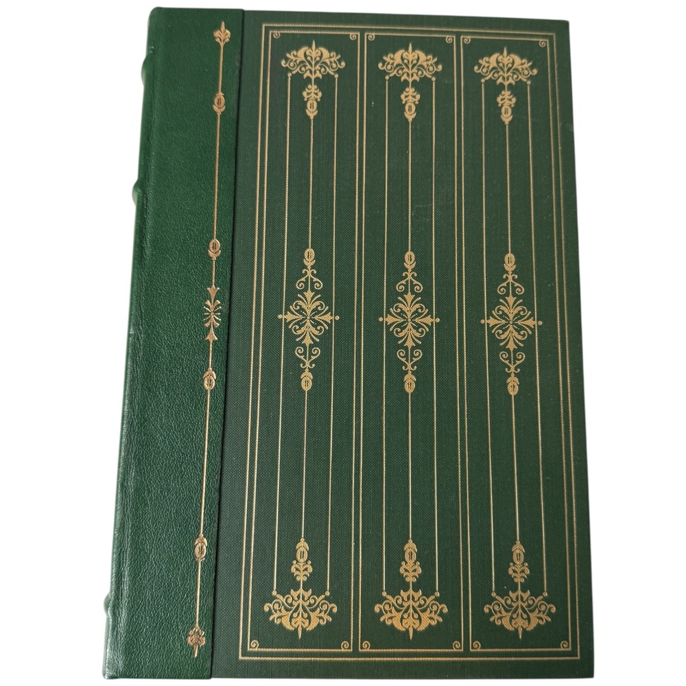 Henrik Ibsen Four Plays Franklin Library 1979‎ Green Gilt Leather Vintage Book